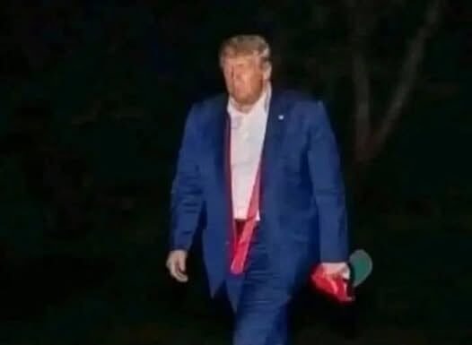 Late-Night Sighting: Trump Spotted With Mysterious Item